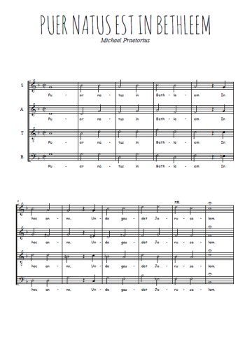 Michael Praetorius - Puer natus est in Bethleem